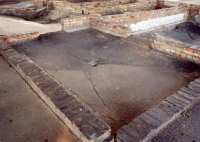 The Gas Chamber from inside (1945), and remnants in 2002