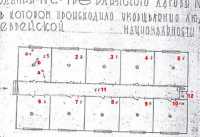 Old Russian map which shows the new Gas Chambers Building