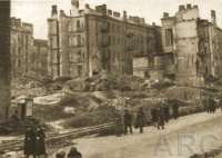 Kreshchatik Street in 1943 or later. 
A temporary freight track was placed there after the liberation (the regular tram service on Kreshchatik ended in 1934).