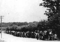 The Wisnicz Jews marching to Bochnia