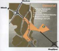 Karte der Gedenkstätte
