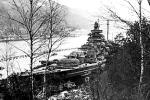 Battleship Tirpitz, hidden in a Norwegian Fjord